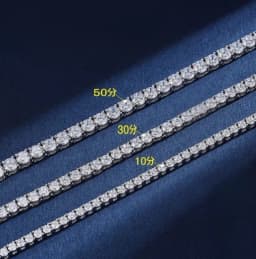 2MM-6MM D VVS1 Moissanite Tennis Bracelets 925 Sterling Silver for Women Man Exquisite Wedding Jewelry Accessories Fashion Gift