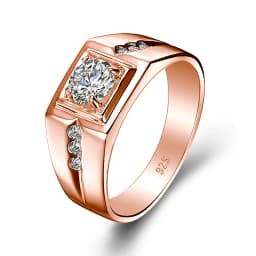 2 Carat Moissanite Rings For Men 925 Sterling Silver White Gold Plated Engagement Wedding Mens Jewellery 2025 Trend Gift Male