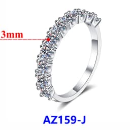 COSFIX Round Cut Moissanite Rings For Women 0.1ct-5ct Women Moissanite Row Ring Luxury 2023 Women's Full Moissanite Ring Gift