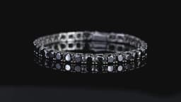 DJMAX 4-6.5mm Full BlacK Moissanite Tennis Bracelet For women Original 925 Sterling Silver Man Moissanite Tennis Chain New 2023