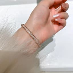 GXTRS 2mm Certified Moissanite Bangles For Women S925 Silver Trendy Wedding Party Bracelets 18K Gold Plated Fine Jewelry Gifts