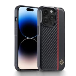 Carbon Fiber PU Leather Case For iPhone 17 16 14 15 Pro Max Air 13 11 12 Pro XR XS 8 7 Plus SE Protection Antiski Business Cover