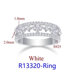 DJMAX Luxury Moissanite Rings for Women Engagement Original 925 Sterling Silver Jewelry Women's Moissanite Diamond Ring New