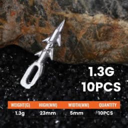 ZUKIBO 10PCS Worm Lure Weight Insert Fishing Sinkers 0.6/0.9/1.3/1.8/2.2/2.6g Nail Sinker Used Carp Fishing Accessories