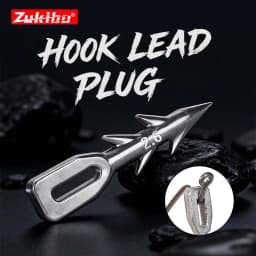 ZUKIBO 10PCS Worm Lure Weight Insert Fishing Sinkers 0.6/0.9/1.3/1.8/2.2/2.6g Nail Sinker Used Carp Fishing Accessories