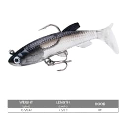 1pc Fishing Lure 75mm 85mm Artificial Sinking Swimbait Curly T Tail Jig Head  Soft Bait Rubber Goods For Bass Pike