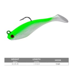 1pc Fishing Lure 75mm 85mm Artificial Sinking Swimbait Curly T Tail Jig Head  Soft Bait Rubber Goods For Bass Pike