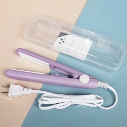 Electric Ceramic Mini Hair Straightener Unisex Portable Flat Iron Wet/Dry Straightening Curling Irons Black FastHeat Hair Curler