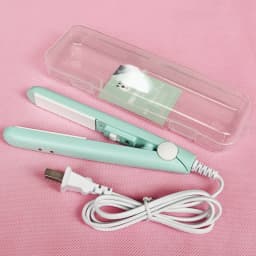 Electric Ceramic Mini Hair Straightener Unisex Portable Flat Iron Wet/Dry Straightening Curling Irons Black FastHeat Hair Curler