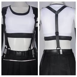 Tifa Lockhart Cosplay Costume Carnival Uniform Wig Anime Halloween Costumes Women Game