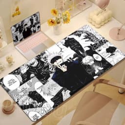 Anime Jujutsu Kaisen Mouse Pad Cool Gojo Satoru Large Gaming Mousepad Gamer Laptop Keyboard Mice Mat Computer 900×400mm Desk Mat