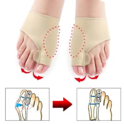 1 Pair Toe Separator Hallux Valgus Bunion Corrector Toe Straightener Foot Pain Relief Orthopedic Pedicure Tools Foot Care Tool