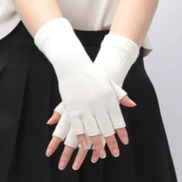 Unisex Knitted Half Finger Gloves Long Wrist Fingerless Gloves for Women Men Winter Black Warm Workout Cycling Gloves