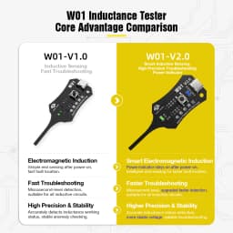 W01 Type-C Inductance Tester Motherboard Coil Tester Inductance Detector Tool for Mobile Phone Component Fault DIY Tester