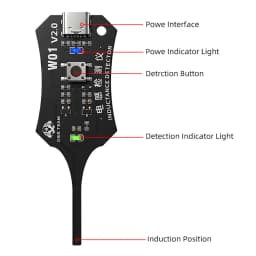 W01 Type-C Inductance Tester Motherboard Coil Tester Inductance Detector Tool for Mobile Phone Component Fault DIY Tester