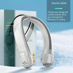 Portable Neck Mounted Fan, USB Charging, Adjustable Bladeless Turbine Neckband Fan Without Blades, Suitable For Outdoor Use
