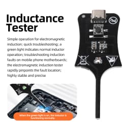 DC 5V Type C Capacitor Inductance Tester Electromagnetic Induction Detector Quick Fault Checking Tool for Mobile Phone Motherboa