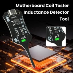Smart Induction Tester Type-C Coil Tester for Motherboard Component Rapid Troubleshooting with Green Light Indicator