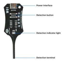 Smart Induction Tester Type-C Coil Tester for Motherboard Component Rapid Troubleshooting with Green Light Indicator
