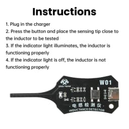 Smart Induction Tester Type-C Coil Tester for Motherboard Component Rapid Troubleshooting with Green Light Indicator