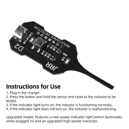 Upgraded D2 Inductance Tester Type-C Power LED Indicator for Electronic Motherboard Coil Repair & Troubleshooting