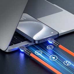 60W PD Super Fast Charge USB C to Type C Cable 180 Degree Elbow Rotation for Data Sync Compatible with Samsung Huawei Laptops