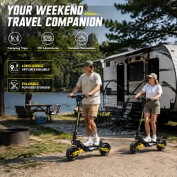 EOEOTWO 1200W Off Road Electric Scooter for Adults 48V Long Range E-Scooter 30MPH Fast Speed 11" Tubeless Tire Foldable Kick Scooter