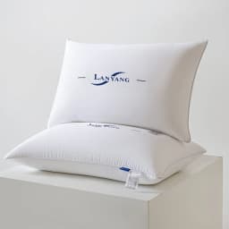 LANYANG1pc Luxury White Rebound High Pillow Core, 5Star Hotel Grade Pillow, High-Quality Sleep Aid High Pillow for Home Bedrooms