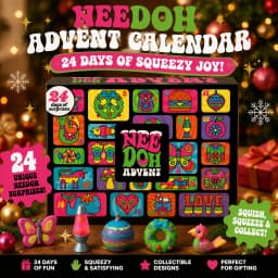 NeeDoh 2026 Advent Calendar,13/24 Day 3D PVC Countdown,Christmas New Year Surprise Gift