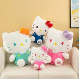HOTStock Sanrio Kitty 25Cm Anime Kuromid Toys Kawaii Mymelody Cinnamorol Plush Soft Stuffed Animals Doll Plushie Pillow Xmas