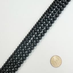 Genuine Semi-precious Natural Shungite Stone Round Loose Beads 6 8 10 MM Pick Size Jewelry Making