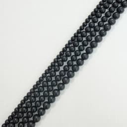 Genuine Semi-precious Natural Shungite Stone Round Loose Beads 6 8 10 MM Pick Size Jewelry Making