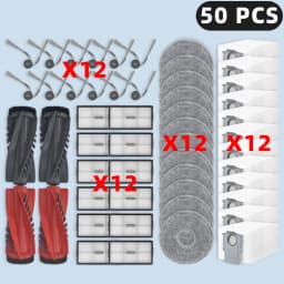 Compatible For ( Roborock Qrevo 2 Pro/ Curv 2 Pro/ CurvX / Edge 2 / Edge 2 Pro / Edge 3 Pro / EdgeT ) Parts Brush Filter Mop Bag