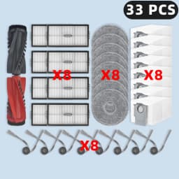 Compatible For ( Roborock Qrevo 2 Pro/ Curv 2 Pro/ CurvX / Edge 2 / Edge 2 Pro / Edge 3 Pro / EdgeT ) Parts Brush Filter Mop Bag