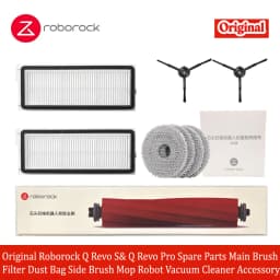 Original Roborock Q Revo S & Q Revo Pro Spare Parts Main Brush Filter Dust Bag Side Brush Mop Robot Vacuum Cleaner Accessory