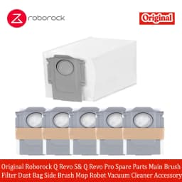 Original Roborock Q Revo S & Q Revo Pro Spare Parts Main Brush Filter Dust Bag Side Brush Mop Robot Vacuum Cleaner Accessory