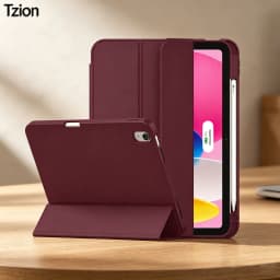 Case for iPad(A16) 11/10th Gen 11/10.9 Inch 2025/2022,Auto Sleep/wake Slim Tri-fold Stand Soft TPU Back Cover with Pencil Holder