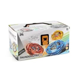 8 PCS Battling Spinning Tops Gyros with Grip and Launchers Tool Box Set Toys