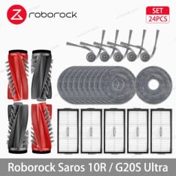 Roborock Saros 10R / G20S Ultra Robot Vacuum Cleaner Accessories Main Side Brush Mop Cloth Hepa Filter Dust Bag Spare Parts