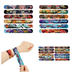 Car Theme Kids Birthday Party Favor Supplies Car Braclet Stamp Keychain Popcorn Box Party Decoration for Party Bag Goodie Bags