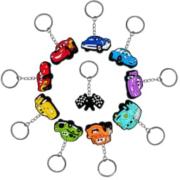 Car Theme Kids Birthday Party Favor Supplies Car Braclet Stamp Keychain Popcorn Box Party Decoration for Party Bag Goodie Bags