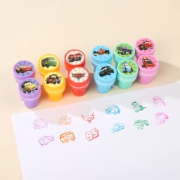 Car Theme Kids Birthday Party Favor Supplies Car Braclet Stamp Keychain Popcorn Box Party Decoration for Party Bag Goodie Bags