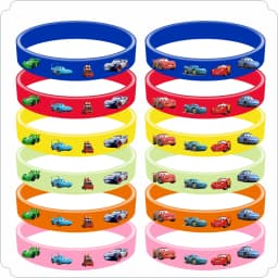 Car Theme Kids Birthday Party Favor Supplies Car Braclet Stamp Keychain Popcorn Box Party Decoration for Party Bag Goodie Bags