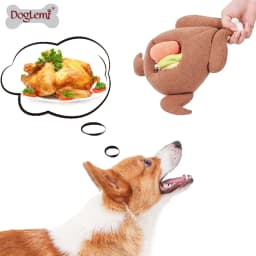Pet Dog Snuffle Toy Roasted Turkey Toys Pet Interactive Puzzle Feeder Food Training IQ Dog Chew Toys Cute Animal Activity Toys