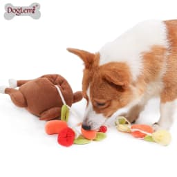 Pet Dog Snuffle Toy Roasted Turkey Toys Pet Interactive Puzzle Feeder Food Training IQ Dog Chew Toys Cute Animal Activity Toys