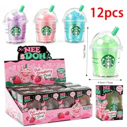Cute Iced Coffee Cup Squishy Stress Relief Toy Colorful Squeeze Squishy Portable Mini Drink Cup Decompression Toy Birthday Gift