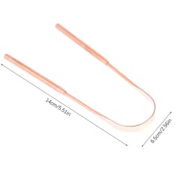 1Pc Copper Tongue Scraper Cleaner Scraper Toothbrush Dental Oral Care Hygiene Health Care Tool For Men Women
