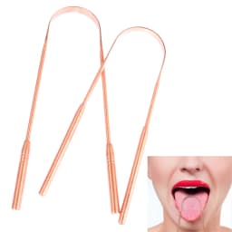 1Pc Copper Tongue Scraper Cleaner Scraper Toothbrush Dental Oral Care Hygiene Health Care Tool For Men Women