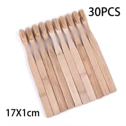 10/30pcs Oral Natural Bamboo Fibre Tooth Brush Set Soft Bristle Charcoal Teeth Bamboo Tooth Brushes Dental Oral Care Storage Box