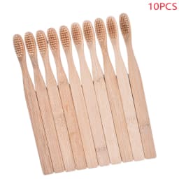10/30pcs Oral Natural Bamboo Fibre Tooth Brush Set Soft Bristle Charcoal Teeth Bamboo Tooth Brushes Dental Oral Care Storage Box